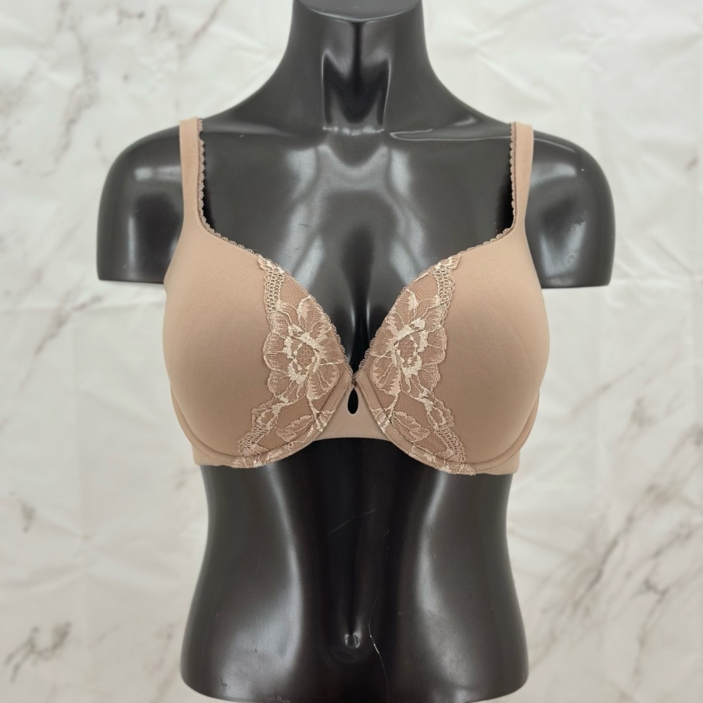 Victoria's Secret Body By Victoria Perfect Shape Bra Tan Lace 36DD